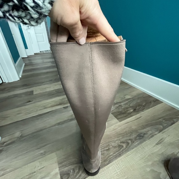 CORSO COMO Suede Grey Over the Knee Boots - Picture 7 of 8